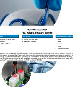 Keo UV dán kim loại gốm thuỷ tinh 535-A-REV-A